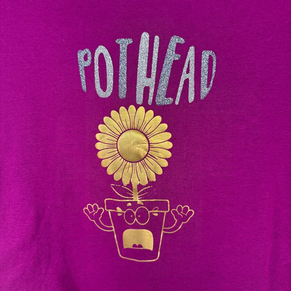 White Stag Womens Size XL Pot Head Graphic T-Shirt - Picture 2 of 4
